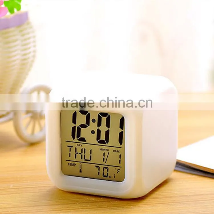 color changing alarm clock digital alarm clock promotional gift alarm clock