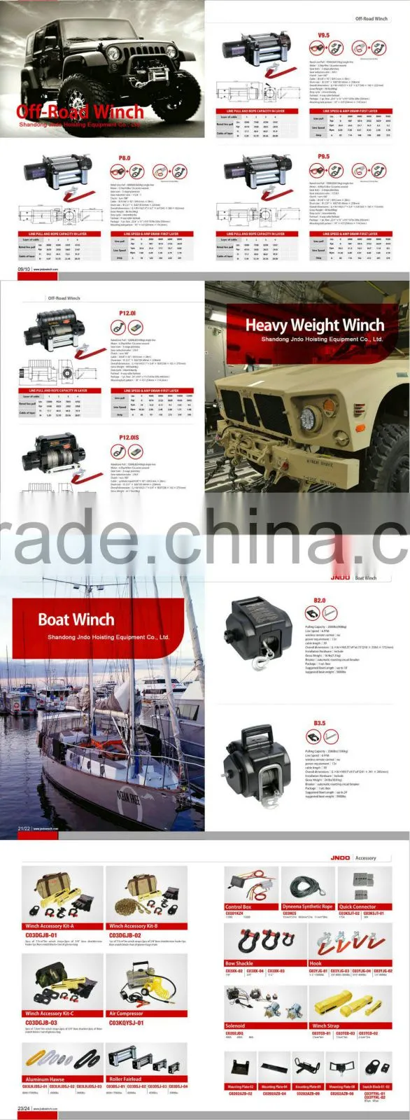 Automatic brake truck 20000lbs large capacity electric winch
