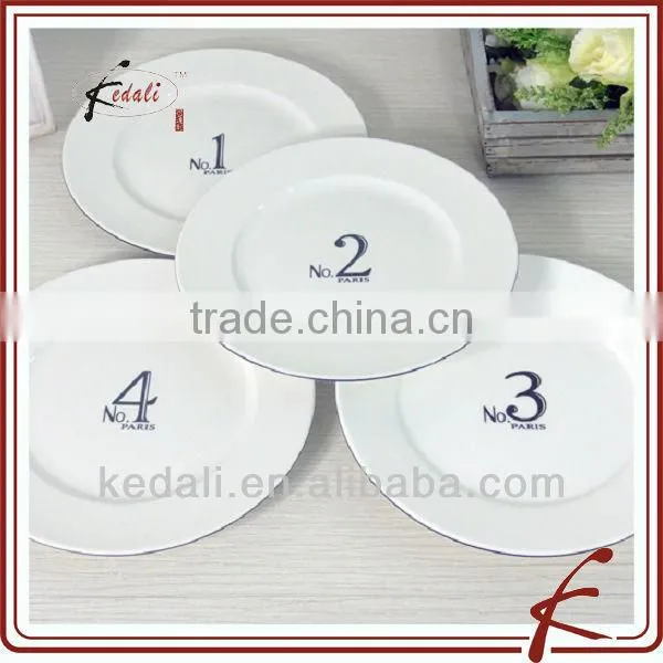 China Factory White Ceramic Porcelain Snack Dish Plant Dinner Set