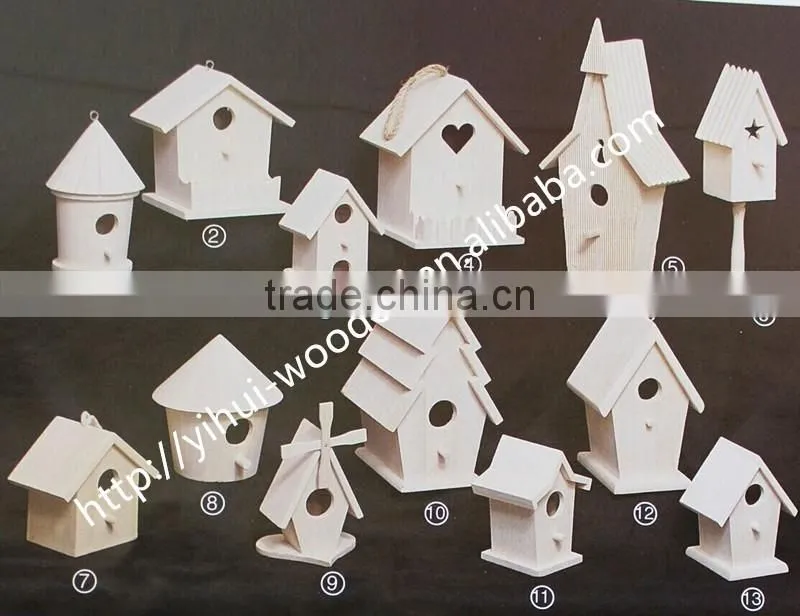 Simple Wooden craft Bird cage House