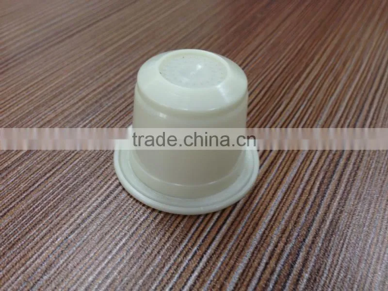 PLA white coffee capsule,Eco friendly empty nespresso coffee capsule
