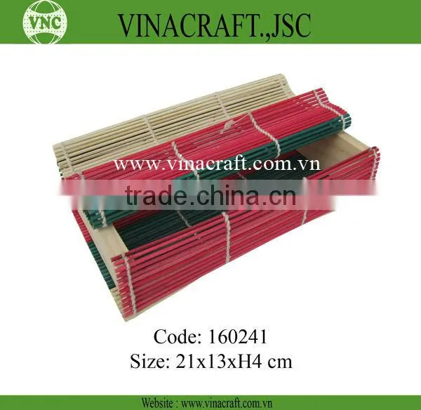Small bamboo box for gift packaging
