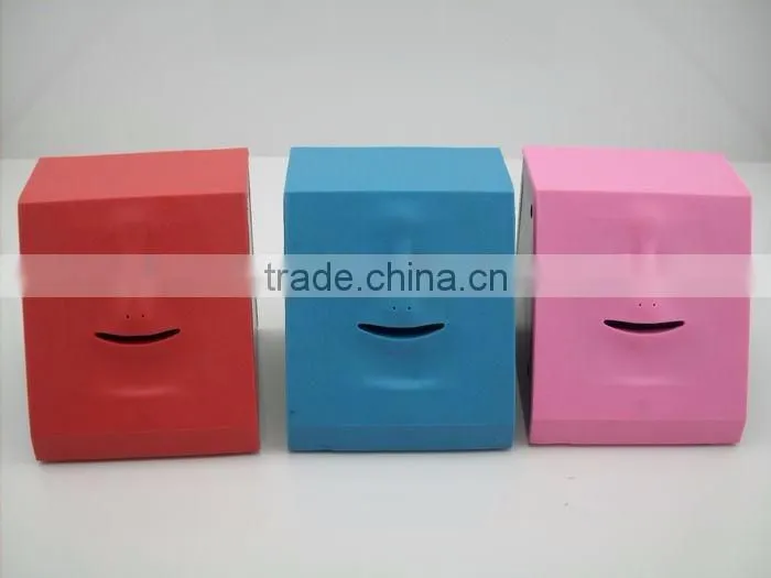 Creative Human Face Shape Saving Pot, Stealing Saving Money Box/Plastic Coin Bank