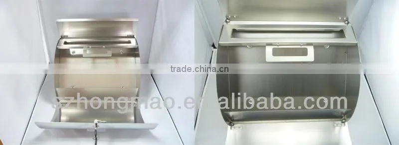 stainless steel wall mounted mailbox