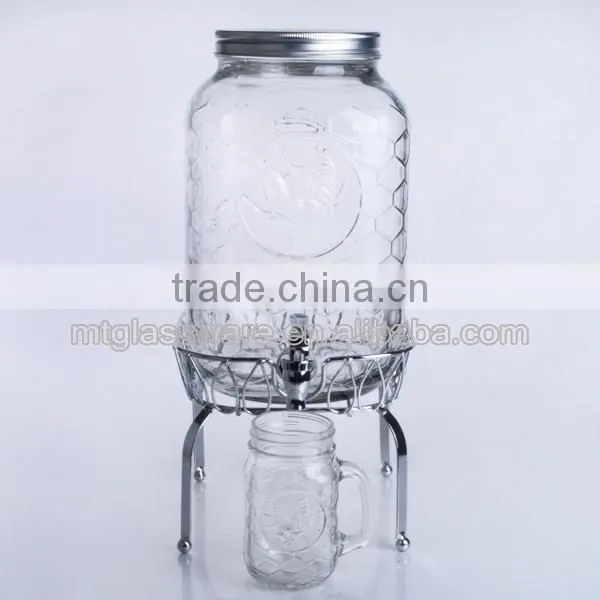 2015 new design rooster design cheap price of beverage dispenser with spigot