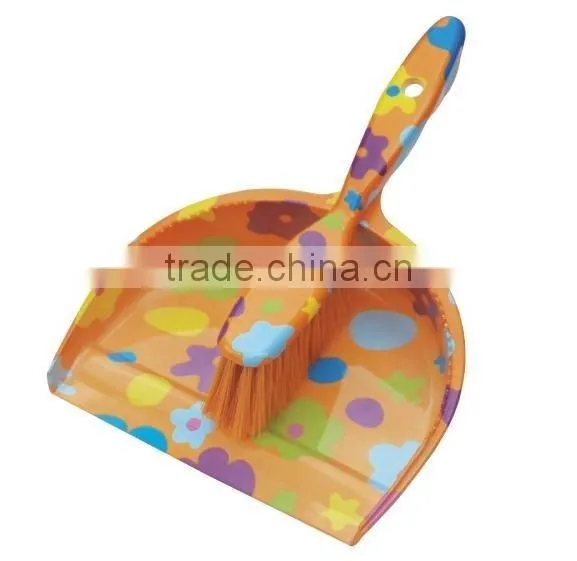 plastic folding broom and dustpan set