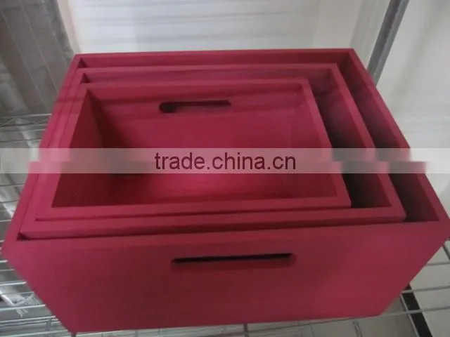 colorful wooden boxes with black board
