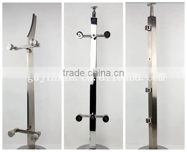 Jinxin hardware- Stainless Steel glass clamp Balcony Handrail(YK-9058)
