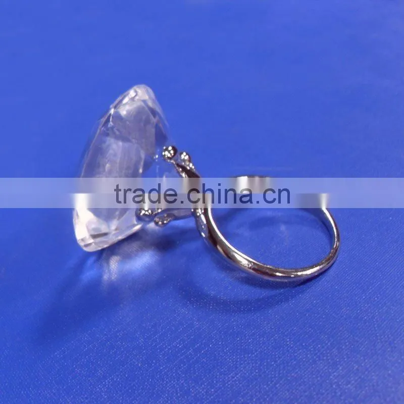 acrylic crystal diamond wedding napkin ring decorative