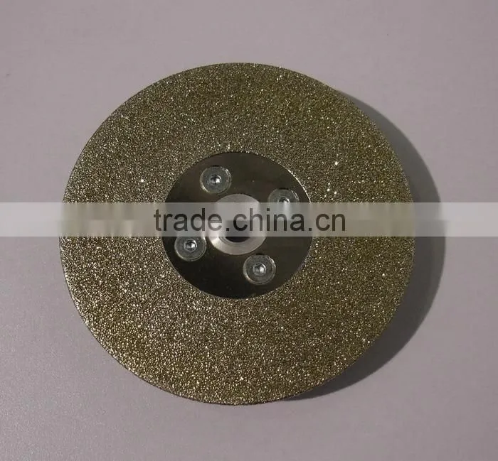 Diamond disc with continuous rim type