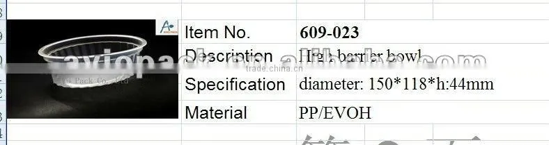 high barrier food trays ,retort tray,EVOH tray