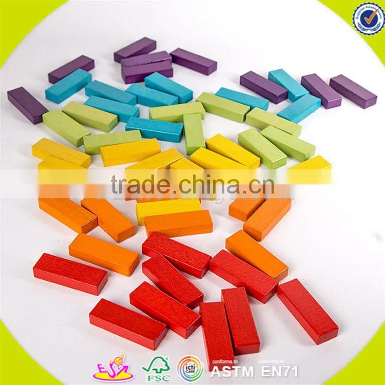 Wholesale intelligent wooden baby building blocks toy creative wooden baby building blocks toy for fun W13D143