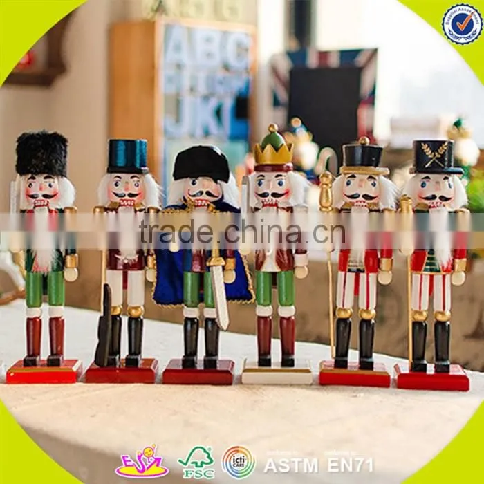 Wholesale best household decoration wooden nutcracker,delicate wooden nutcracker for kids,best gift nutcracker W02A005