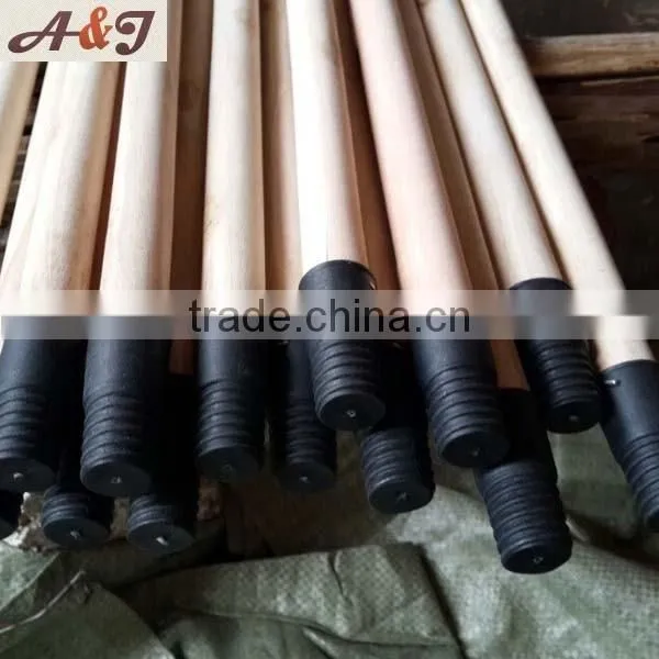 Natural wooden broom handle 22mm