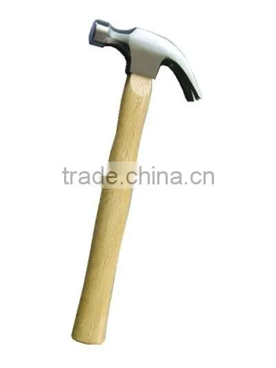 Drop forged Claw Hammer with wooden handle