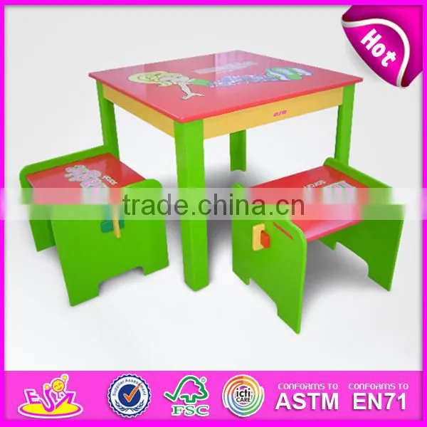 2017 New wooden children table for child, high quality wooden baby table for baby,hot sale wooden kids table for kids W08G134