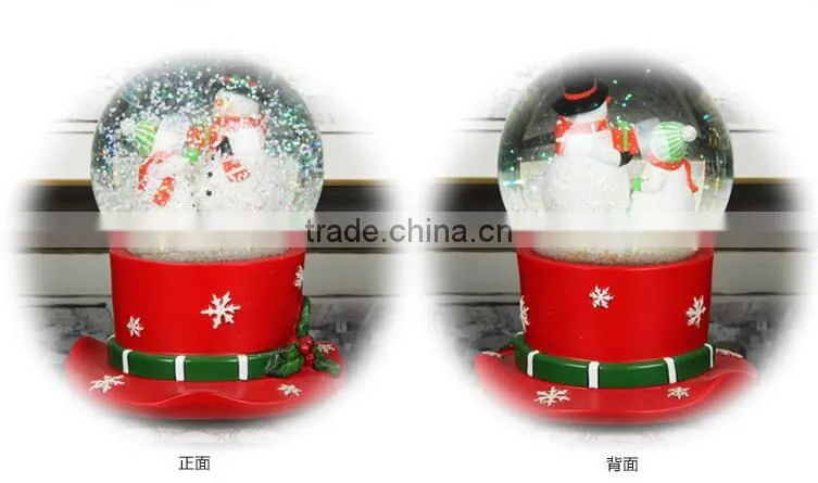 Hot selling Creative Gifts snow globe Christmas Musical snow globe