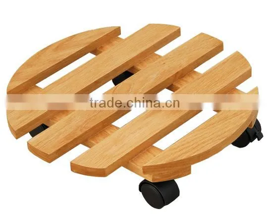 2014 Wooden flower flat lumber tray dolly tool cart/outdoor flower cart