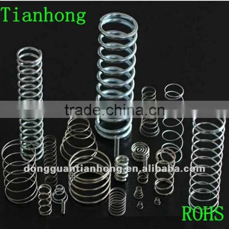 The Compression springs with 0.08mm to 3.0mm wire diameter is used in computer and electrical appliances,SUS304 and steel
