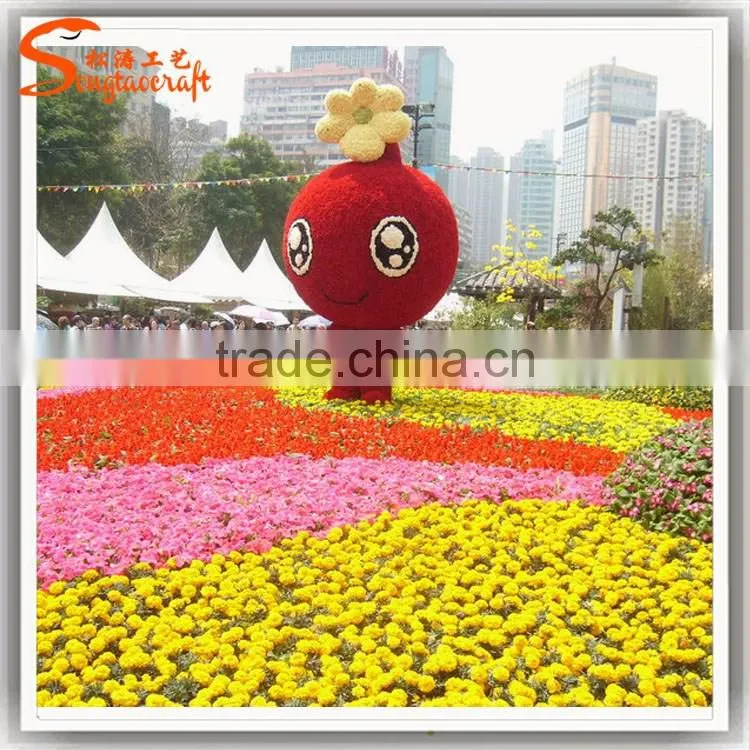 Customized garden decoration artificial topiary factory customized topiary frame animals