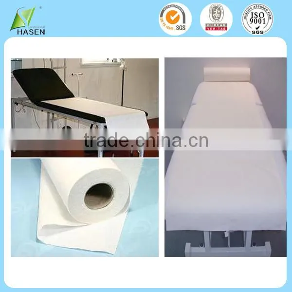 China supply nonwoven fabric hospital used bedsheets
