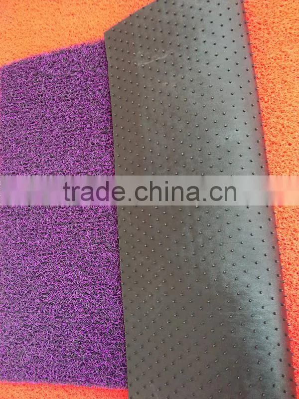 Mix Color car floor mat Spike backing PVC coil mat
