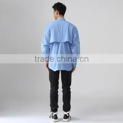 2017 mens shirt cotton custom fishing shirts custom-made