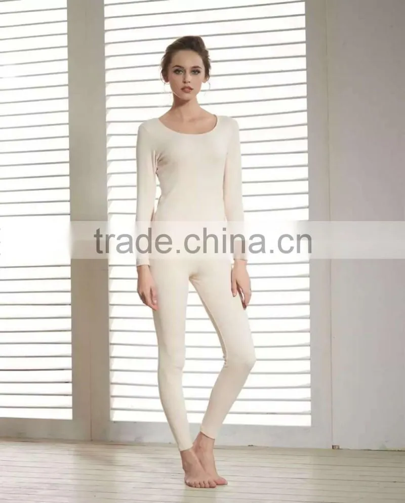 woman thermal underwear cotton fabric 2015 latest design