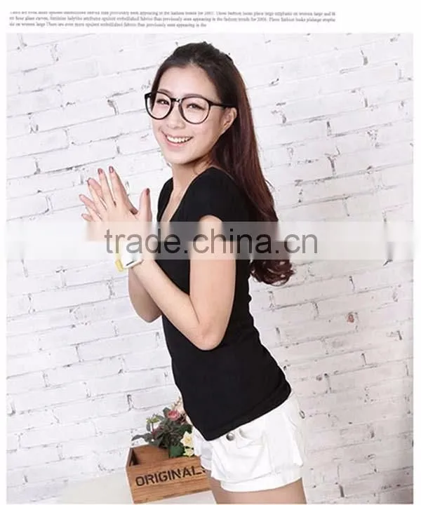 camisetas mujer crew neck v neck siim fit blank t shirt women t-shirt