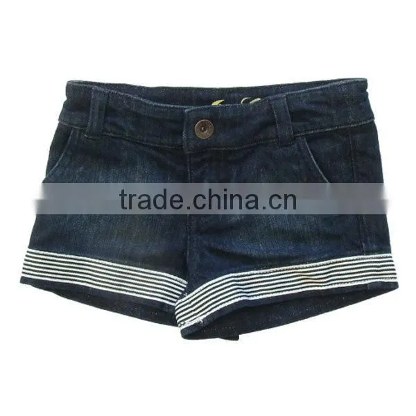 2014 new skinny sexy frayed ribbed jeans shorts women