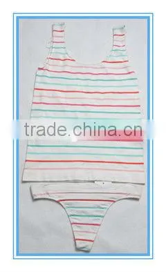 seamless women's underwear sets with stripe