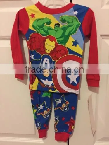 Boutique baby sleepwear printing 2017new arrival long sleeve cotton family christmas pajamas for children cheap summer pajamas