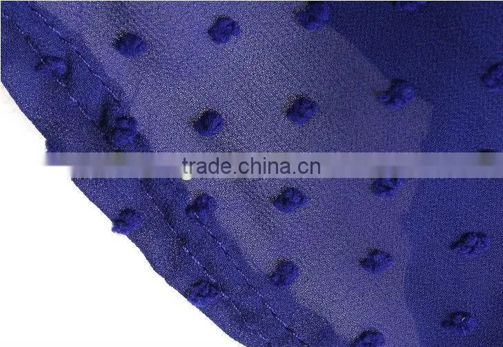 Latest Alibaba Chiffon African Navy Blue Dresses