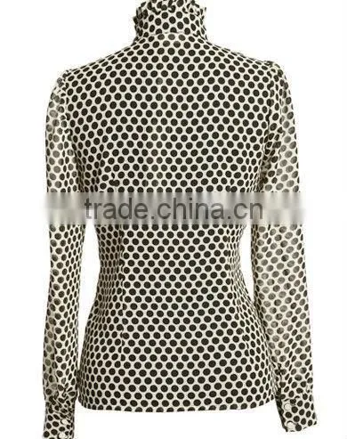 fashion chiffon top/blouse, high fashion womens clothing