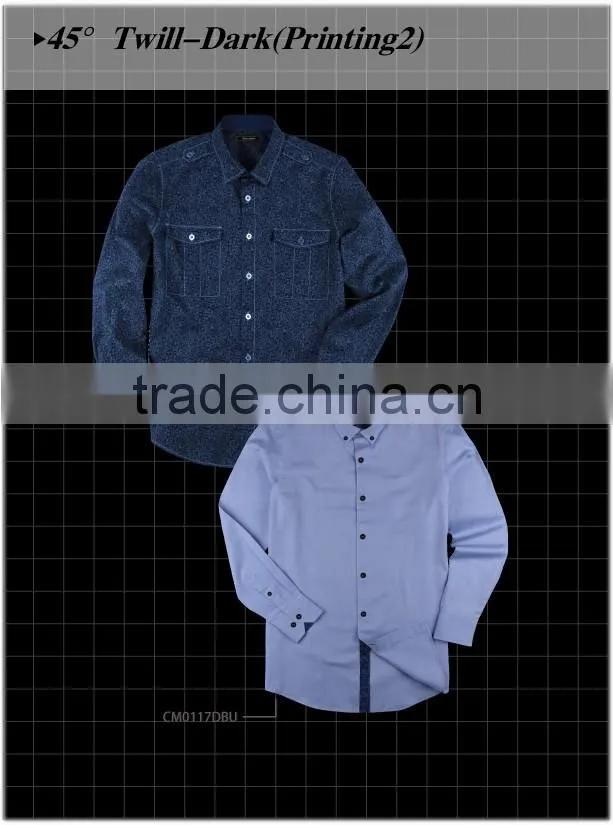 2016 fashion clothing turkich and italian style Silk Screen Custom Shirt