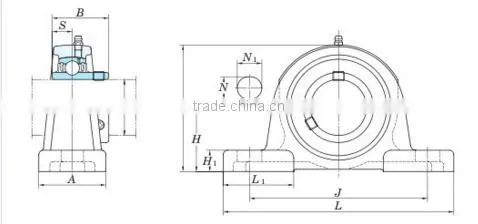 High Quality Pillow Block Bearing UCP206