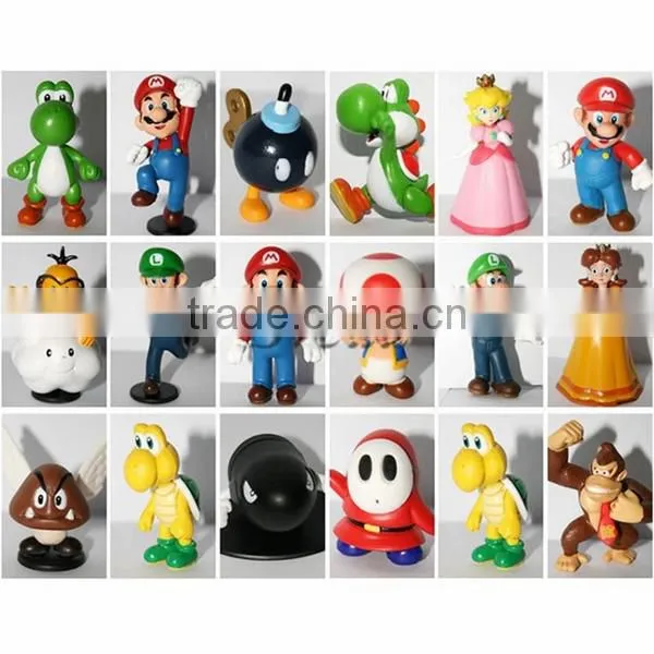 Hot game Super Mario figure set of 6pcs PVC figure Mini action figure wholesale