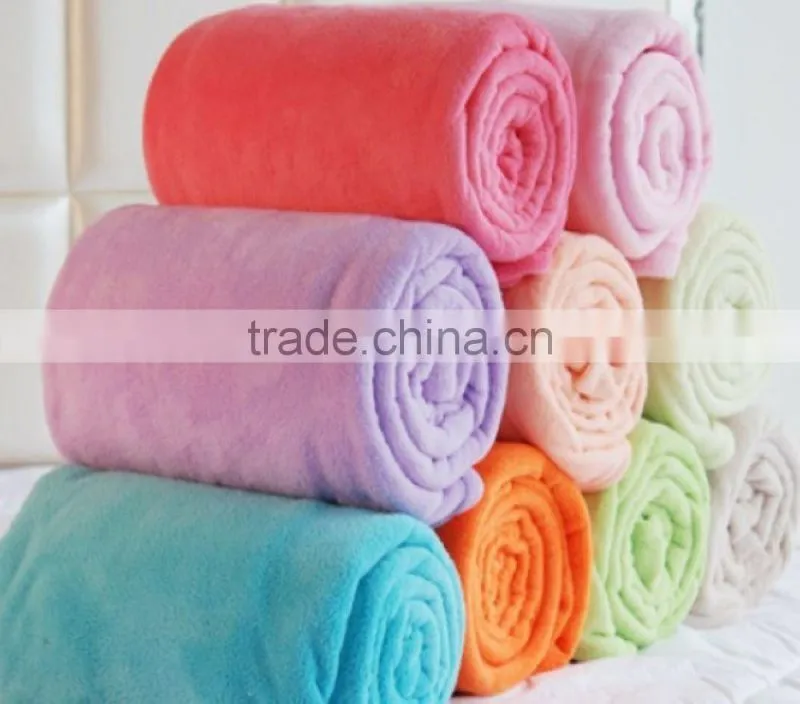 100% Polyester Printed Coral Fleece Fabric / Blanket Fabric