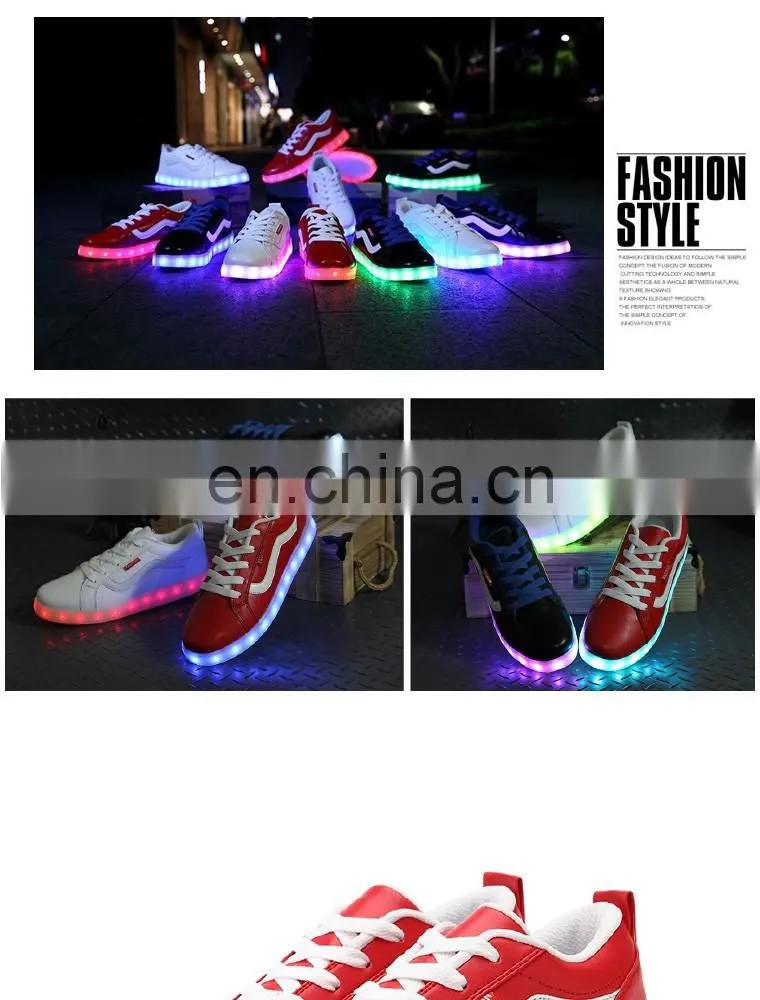 Wholesale New design Mens Womens night club shoes Large Size 46 Rechargeable Light Up LED Shoes Sneakers