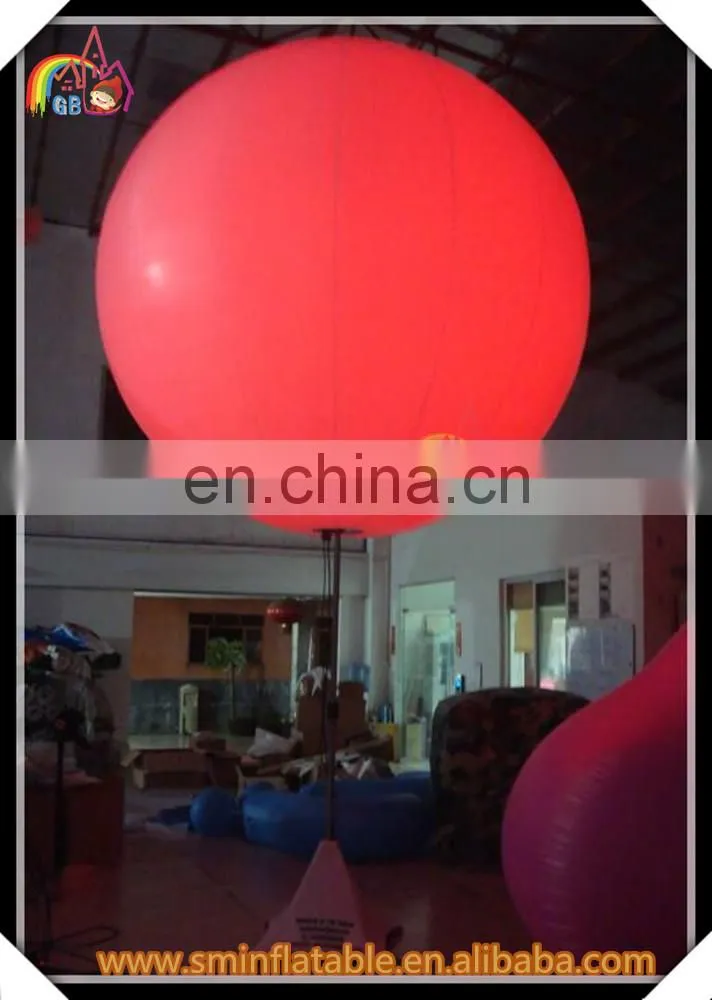 Party inflatable giant balloon tripod ball,outdoor christmas lighted balls,inflatable ball with led light for sale