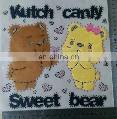 New Design Umbrella Hot Fix Motif Chenille Rhinestone Decorative Embroidered Patches