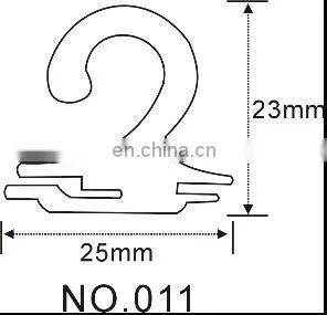 Small display plastic hook for socks/cardboard
