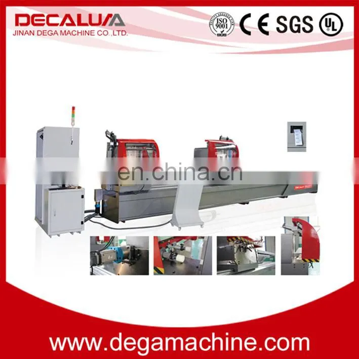 CNC 3 Axis Double Head Precision Cutting Saw Window Making Machine for Aluminum Profile with High Quality and Competitive