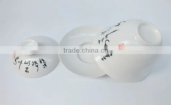 Hand Painted Porcelain Gongfu Teacup Gaiwan