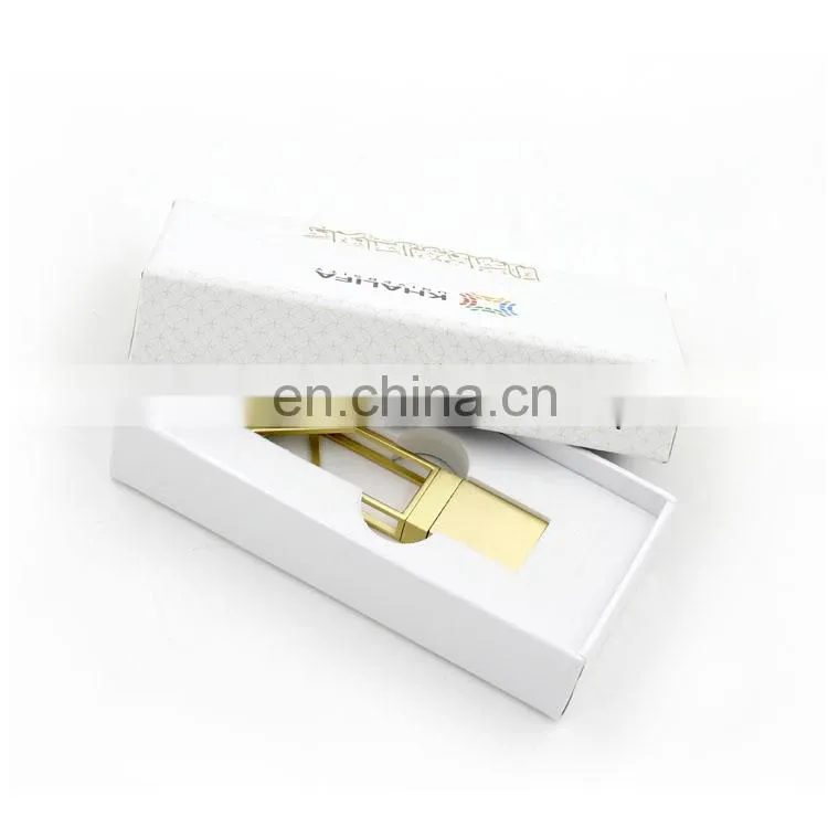 Customized LOGO promotion gift paper clip metal stick USB flash drive money clip