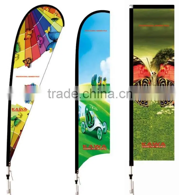 Flying banner teardrop banner beach flag for advertising