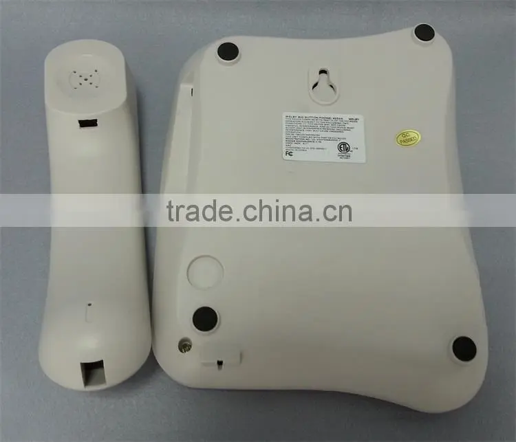 Simple speed dial emergency button corded big button phone