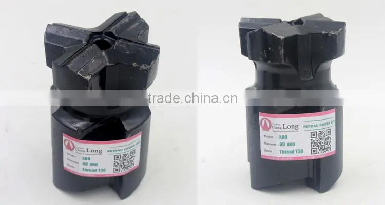 30mm 32mm 34mm 36mm hard rock cross bit for drilling