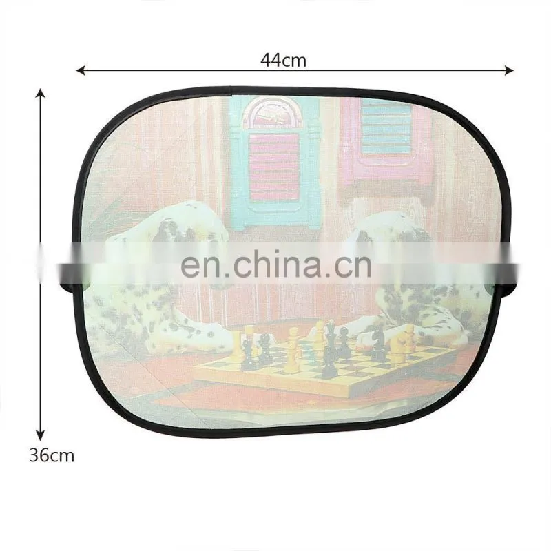 Colorful Advertising Nylon Mesh Car Sun Shade for Side Window