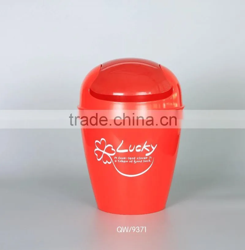 Plastic Mini mushroom Table Trash Can/waste bin